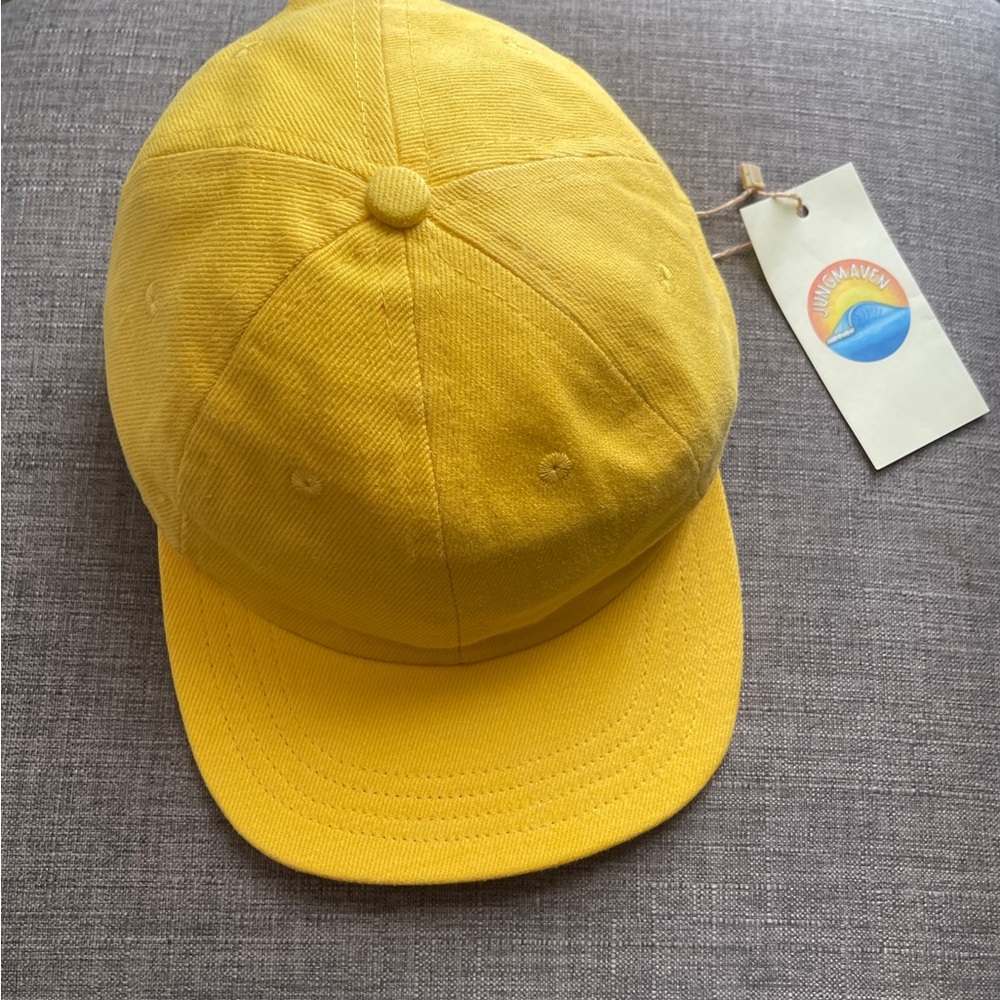 Jungmaven Yellow Hemp-Cotton Baseball Cap – Made in USA - Picture 2 of 4